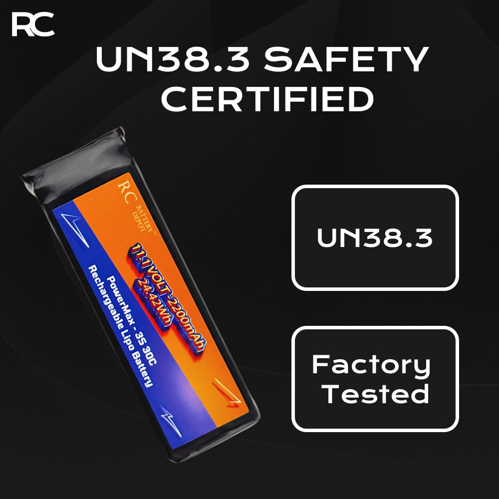 11.1V 2200mAh 3S 30C XT60 Plug RC LiPo Battery - RC Battery Depot - RC Battery